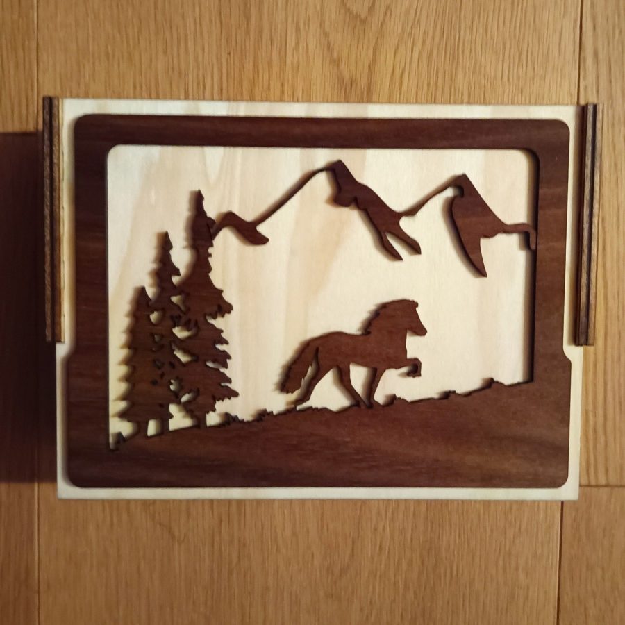 Schmuckkästchen Berge mit Klappdeckel